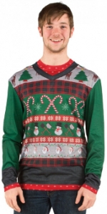 Mens Ugly Christmas Sweater T-Shirt