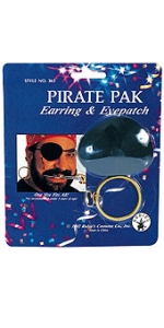 Pirate Pack Earring and Eyepatch Set