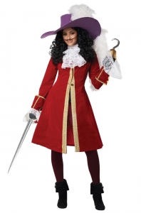 Ladies Captain Hook Adult Costume