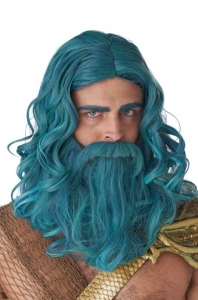 Ocean King Wig and Beard Set