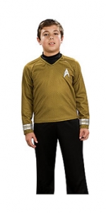 Star Trek Movie Dlx. Gold Shirt Kids Costume