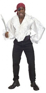 Satin Pirate Shirt Adult Costume