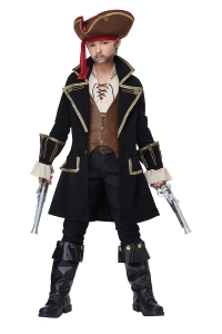 Pirate Captain Deluxe Kids Costume