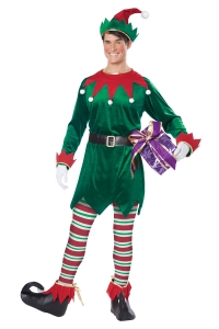 Christmas Elf Mens Adult Costume