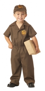 UPS Driver Toddler Costume