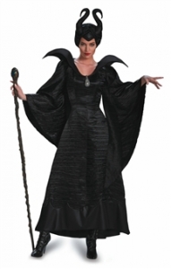 Maleficent Christening Black Gown Plus Size Deluxe Costume