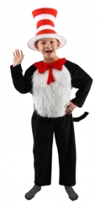 Cat in Hat Deluxe Kids Costume