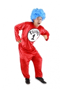 Cat in the Hat Thing 1 & 2 Adult Costume