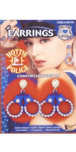 Police Hottie Handcuff Earrings
