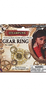 Steampunk Gear Finger Ring