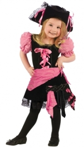 Pink Punk Pirate Toddler Costume