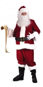 Santa Ultra Velvet Suit Costume