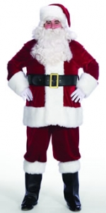 Complete Velveteen Santa Suit Costume