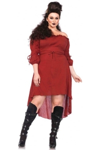 High Low Peasant Dress Plus Size Adult Costume