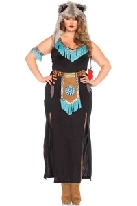 Wolf Warrior Plus Size Adult Costume