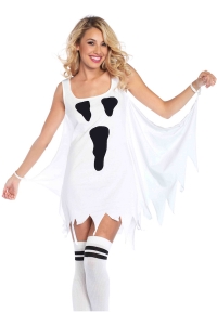 Jersey Ghost Dress Sexy Adult Costume
