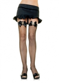 Industrial Net Stockings with  Bow and Dollar Sign