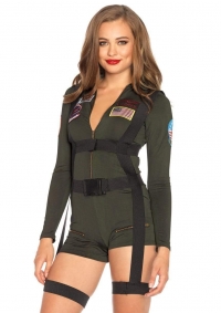 Top Gun Women's Romper Costume