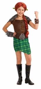Deluxe Shrek Princess Fiona Warrior Kids Costume
