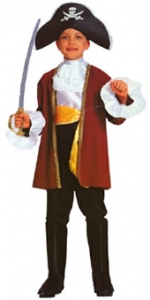 Captain Hook Pirate Kids Costume