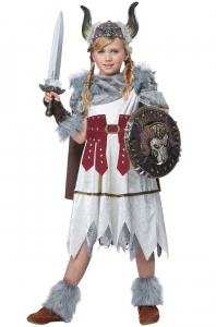Valorous Viking Girl Kids Costume