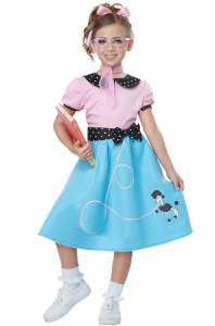50’s Sock Hop Dress Child Costume