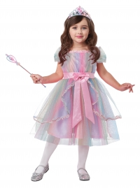 Colorful Rainbow Princess Toddler Costume