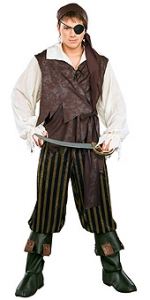 Deluxe Caribbean Pirate Adult Costume