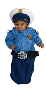 Police Officer Bunting Newborn Costume