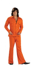 Leisure Suit Adult Costume- Orange