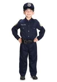 Jr Police Officer Kids Costume