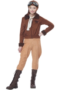 Amelia Earhart / Aviator Kids Costume