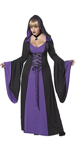 Hooded Robe Deluxe Plus Size Adult Costume