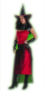 Witch Red Midnight Adult Costume