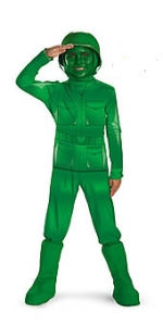 Green Army Man Deluxe Kids Costume