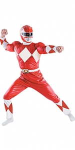 Red Ranger Classic Muscle Adult Costume
