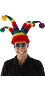 Rainbow Wacky Jester Hat