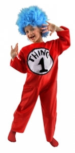 Cat in the Hat Thing 1 & 2 Deluxe Kids Costume