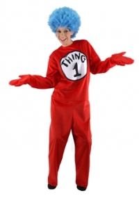 Cat in the Hat Thing 1 & 2 Deluxe Adult Costume