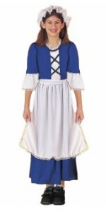 Colonial Girl Kids Costume