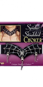 Spider Choker Studded Leather