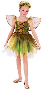 Gold Leaf Fairie Kids Costume