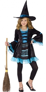 Sassy Victorian Witch Kids Costume