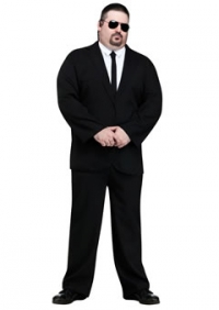 Black Suit Plus Size Adult Costume