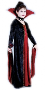 Vampiress Velvet Victorian Kids Costume