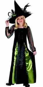 Goth Maiden Witch Kids Costume