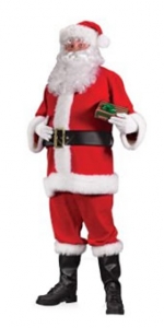 Santa Suit Promotional Plus Adult Costume