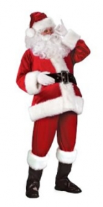 Santa Suit Velour Adult Costume