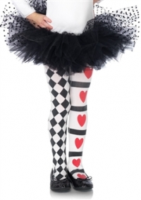 Harlequin and Heart Children's Tights