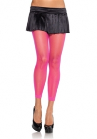 Spandex Sheer Neon Pink Footless Tights